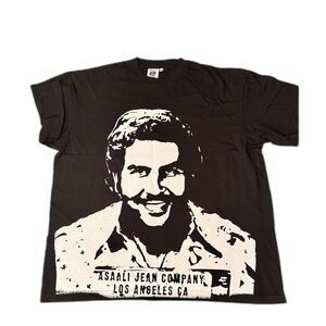 Asaali Jean Co Pablo Escobar El Chapo Tee XXL Heavyweight Cartel Kingpins Black